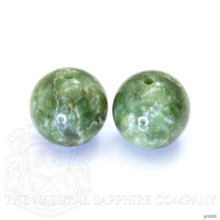 14.93 Ct.Tw. Green Jade Pair from Burma (Myanmar)