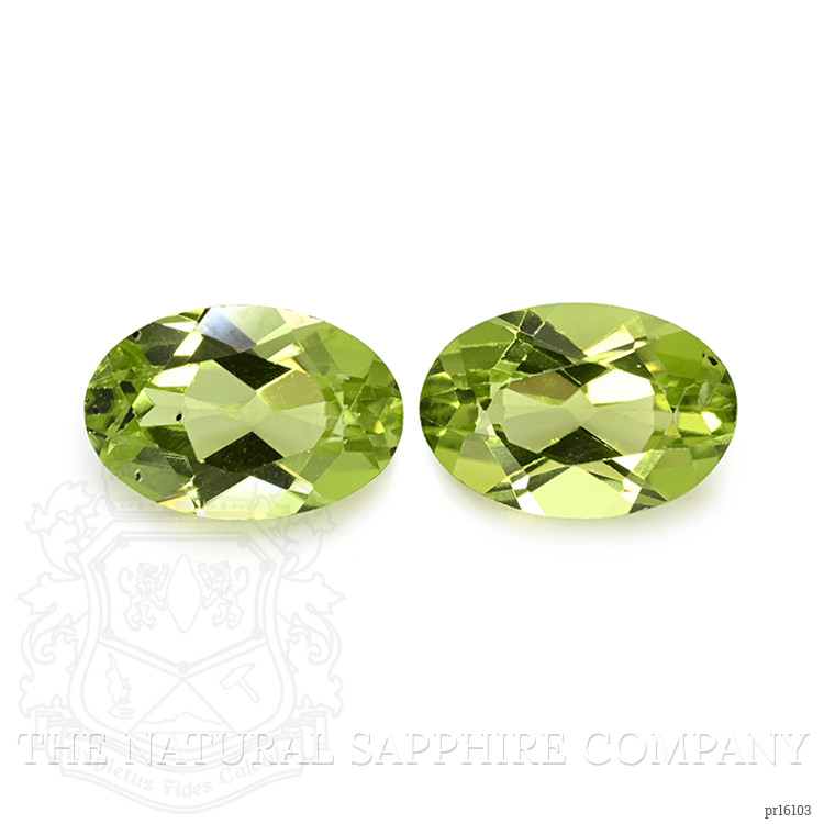 1.01 Ct.Tw. Yellowish Green Peridot Pair from Ceylon (Sri Lanka)