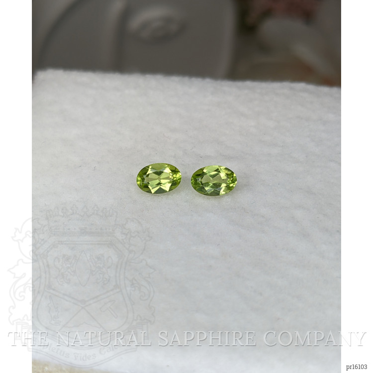 1.01 Ct.Tw. Yellowish Green Peridot Pair from Ceylon (Sri Lanka)