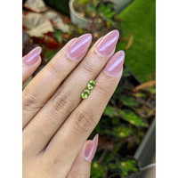 1.01&nbsp;Ct.Tw.Total Carat Weight Yellowish Green Peridot Pair from Ceylon (Sri Lanka) Life Style