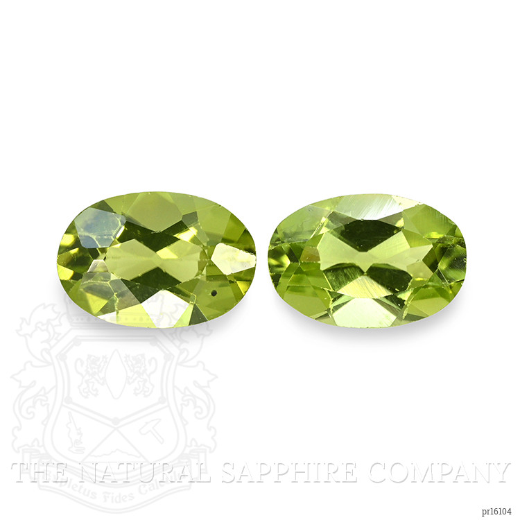 0.90 Ct.Tw. Yellowish Green Peridot Pair from Ceylon (Sri Lanka)