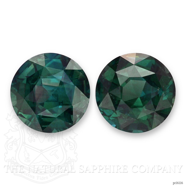 3.88 Ct.Tw. Bluish Green Sapphire Pair from Madagascar