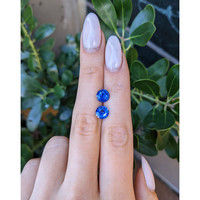 3.50&nbsp;Ct.Tw.Total Carat Weight Blue Sapphire Pair from Ceylon (Sri Lanka) Life Style