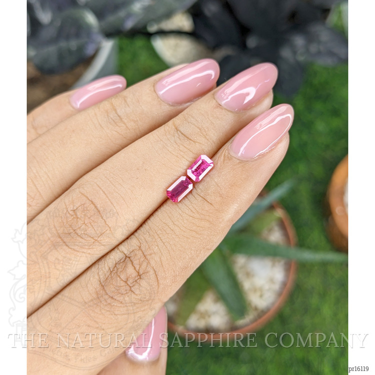 1.04 Ct.Tw. Pink Spinel Pair from Tanzania