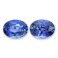 2.87&nbsp;Ct.Tw.Total Carat Weight Blue Sapphire Pair from Ceylon (Sri Lanka) Video