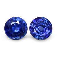 2.14 Ct.Tw.Total Carat Weight Sapphire Pair from Ceylon (Sri Lanka) Video