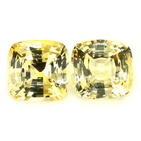 22.16&nbsp;Ct.Tw.Total Carat Weight Yellow Sapphire Pair from Ceylon (Sri Lanka) Video