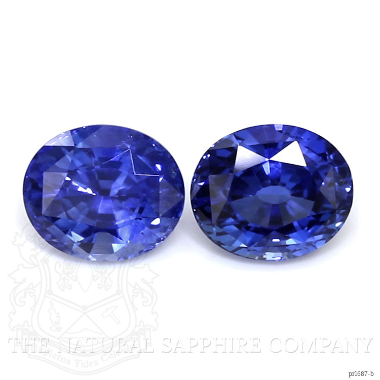 6.61 Ct.Tw. Blue Sapphire Pair from Ceylon (Sri Lanka)