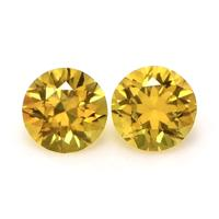 1.21 Ct.Tw.Total Carat Weight Orangish Yellow Sapphire Pair from Ceylon (Sri Lanka) Video