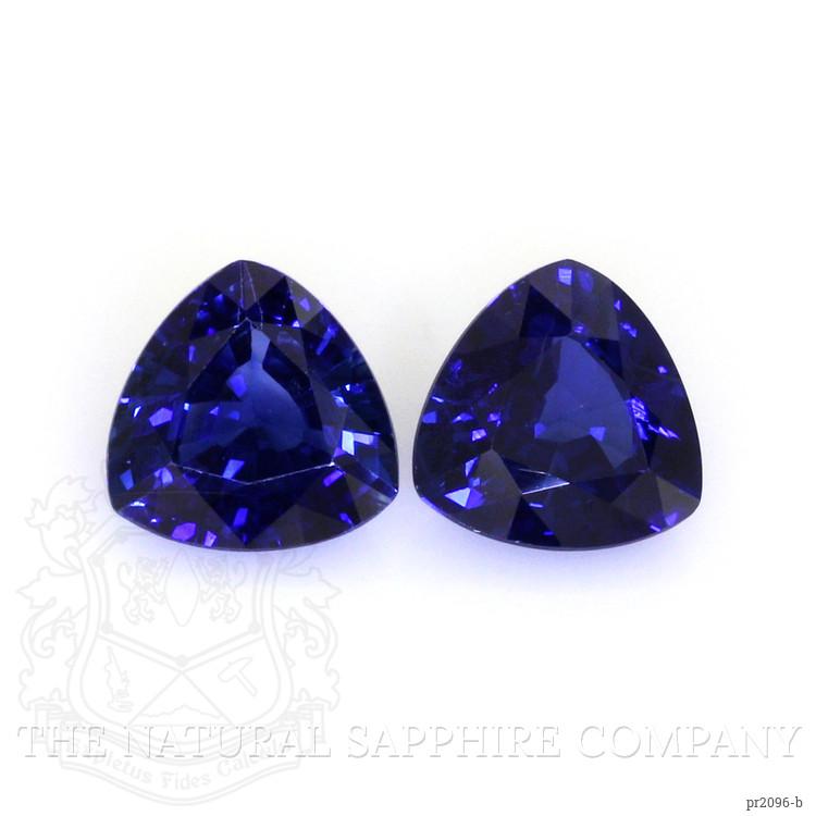 2.63 Ct.Tw. Blue Sapphire Pair from Madagascar