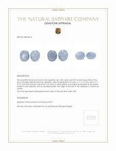 2.03 Ct.Tw.Total Carat Weight Greyish Blue Star Sapphire Pair from Ceylon (Sri Lanka) Appraisal