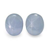 2.57&nbsp;Ct.Tw.Total Carat Weight Grey Star Sapphire Pair from Ceylon (Sri Lanka) Video
