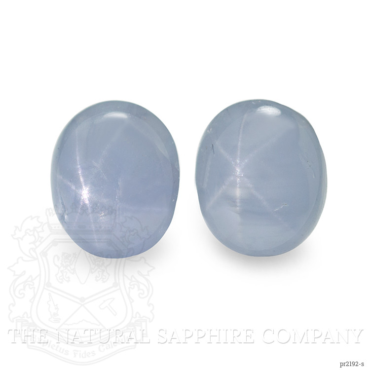 2.57 Ct.Tw. Grey Star Sapphire Pair from Ceylon (Sri Lanka)