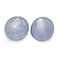 2.48&nbsp;Ct.Tw.Total Carat Weight Grey Star Sapphire Pair from Ceylon (Sri Lanka) Video