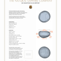 2.48 Ct.Tw.Total Carat Weight Grey Star Sapphire Pair from Ceylon (Sri Lanka) 3 D Scan Report