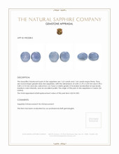 3.07 Ct.Tw.Total Carat Weight Greyish Blue Star Sapphire Pair from Ceylon (Sri Lanka) Appraisal