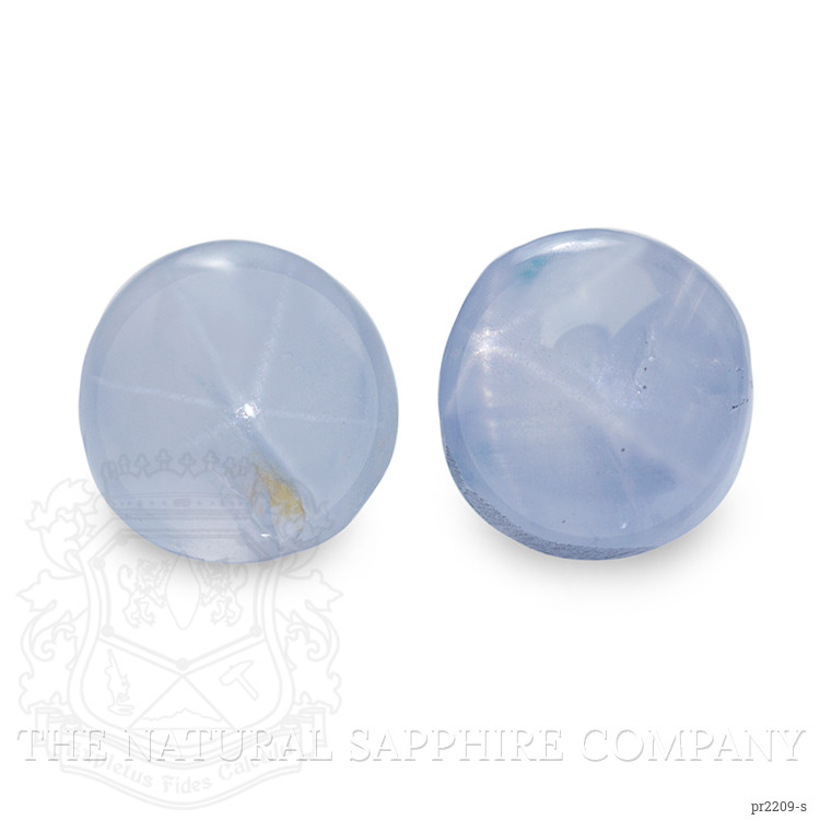 2.62 Ct.Tw. Grey Star Sapphire Pair from Ceylon (Sri Lanka)