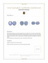 2.65&nbsp;Ct.Tw.Total Carat Weight Greyish Blue Star Sapphire Pair from Ceylon (Sri Lanka) Appraisal