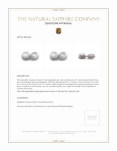 10.06 Ct.Tw.Total Carat Weight Grey Star Sapphire Pair from Ceylon (Sri Lanka) Appraisal