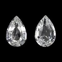 0.82&nbsp;Ct.Tw.Total Carat Weight White Sapphire Pair from Ceylon (Sri Lanka) Video