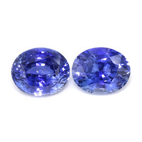 8.74 Ct.Tw.Total Carat Weight Sapphire Pair from Ceylon (Sri Lanka) Video