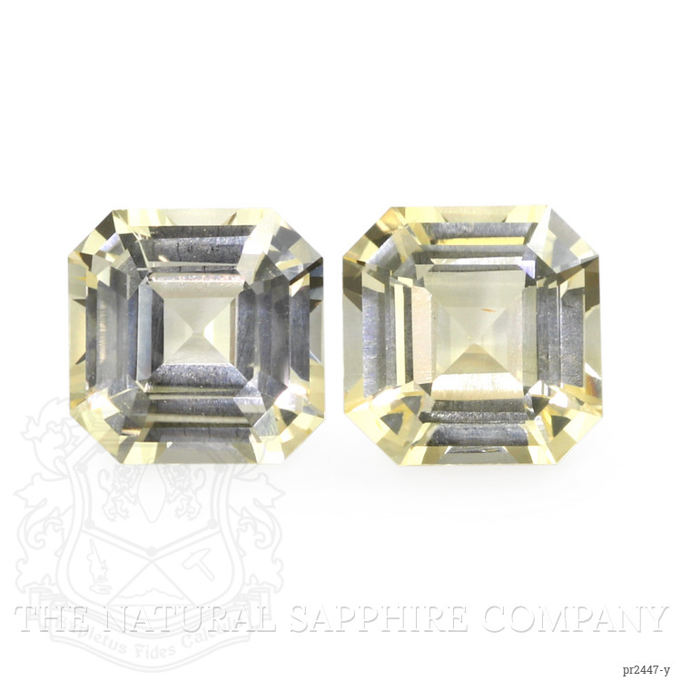 6.24 Ct.Tw. Yellow Sapphire Pair from Ceylon (Sri Lanka)