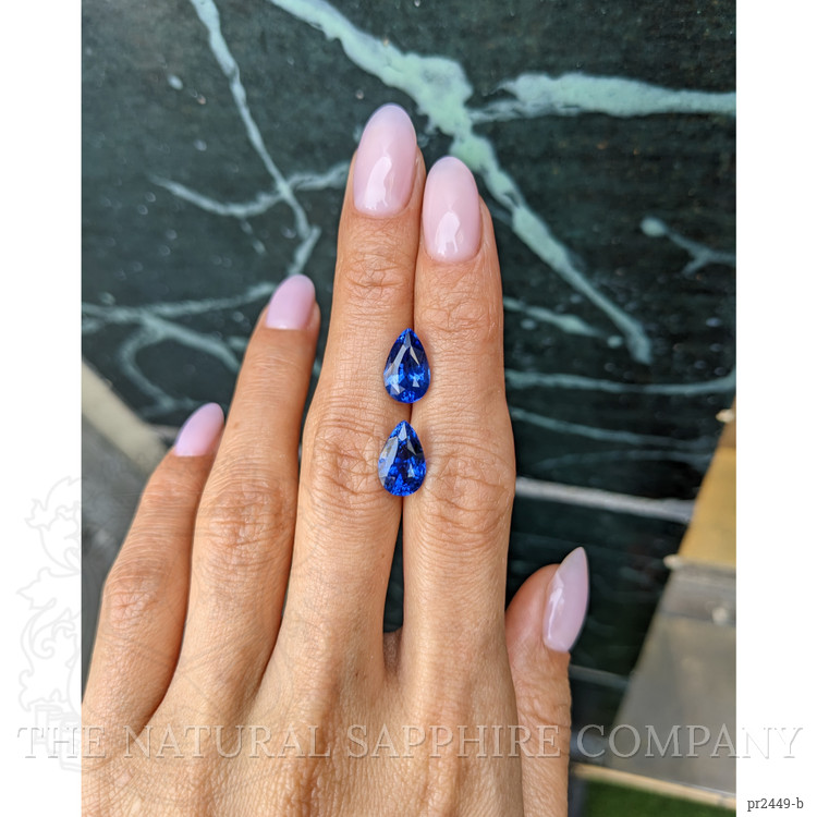7.35 Ct.Tw. Blue Sapphire Pair from Ceylon (Sri Lanka)