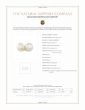 8.42 Ct.Tw.Total Carat Weight White Star Sapphire Pair from Ceylon (Sri Lanka) Scan Report