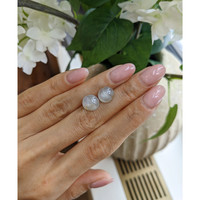 8.42&nbsp;Ct.Tw.Total Carat Weight White Star Sapphire Pair from Ceylon (Sri Lanka) Life Style