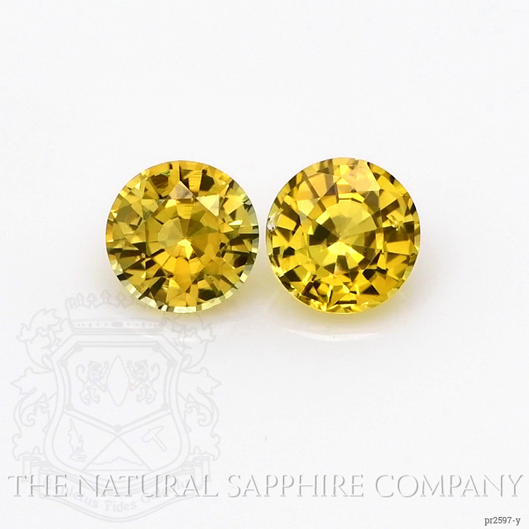 1.59 Ct.Tw. Yellow Sapphire Pair from Ceylon (Sri Lanka)