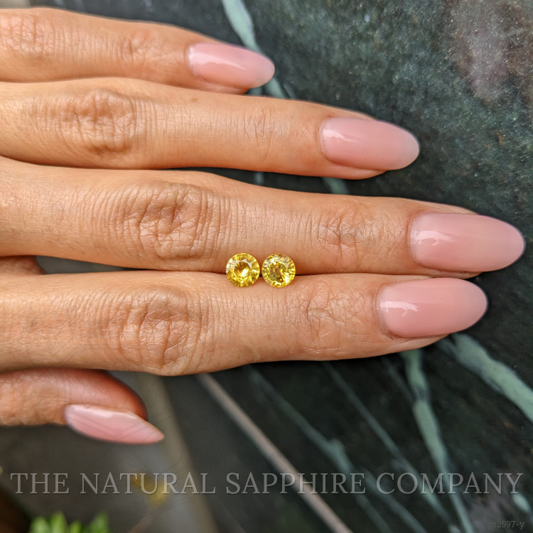 1.59 Ct.Tw. Yellow Sapphire Pair from Ceylon (Sri Lanka)
