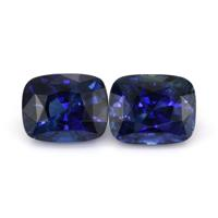 3.22 Ct.Tw.Total Carat Weight Blue Sapphire Pair from Ceylon (Sri Lanka) Video