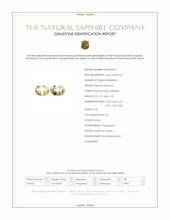 2.49 Ct.Tw.Total Carat Weight Yellow Sapphire Pair from Ceylon (Sri Lanka) Scan Report