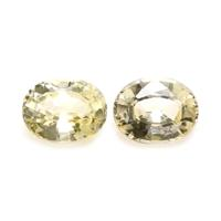 2.49&nbsp;Ct.Tw.Total Carat Weight Yellow Sapphire Pair from Ceylon (Sri Lanka) Video