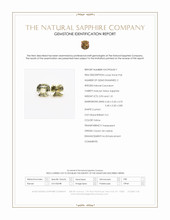 1.94 Ct.Tw.Total Carat Weight Yellow Sapphire Pair from Ceylon (Sri Lanka) Scan Report