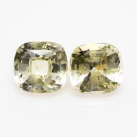 1.94 Ct.Tw.Total Carat Weight Yellow Sapphire Pair from Ceylon (Sri Lanka) Video