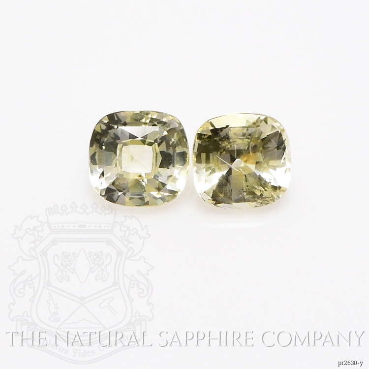 1.94 Ct.Tw. Yellow Sapphire Pair from Ceylon (Sri Lanka)