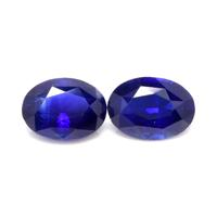 3.51 Ct.Tw.Total Carat Weight Blue Sapphire Pair from Ceylon (Sri Lanka) Video