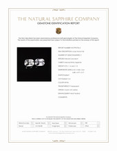 2.26 Ct.Tw.Total Carat Weight White Sapphire Pair from Ceylon (Sri Lanka) Scan Report