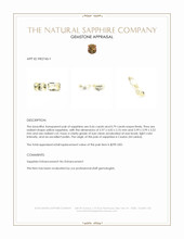 1.45&nbsp;Ct.Tw.Total Carat Weight Yellow Sapphire Pair from Ceylon (Sri Lanka) Appraisal