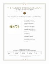 1.45&nbsp;Ct.Tw.Total Carat Weight Yellow Sapphire Pair from Ceylon (Sri Lanka) Scan Report