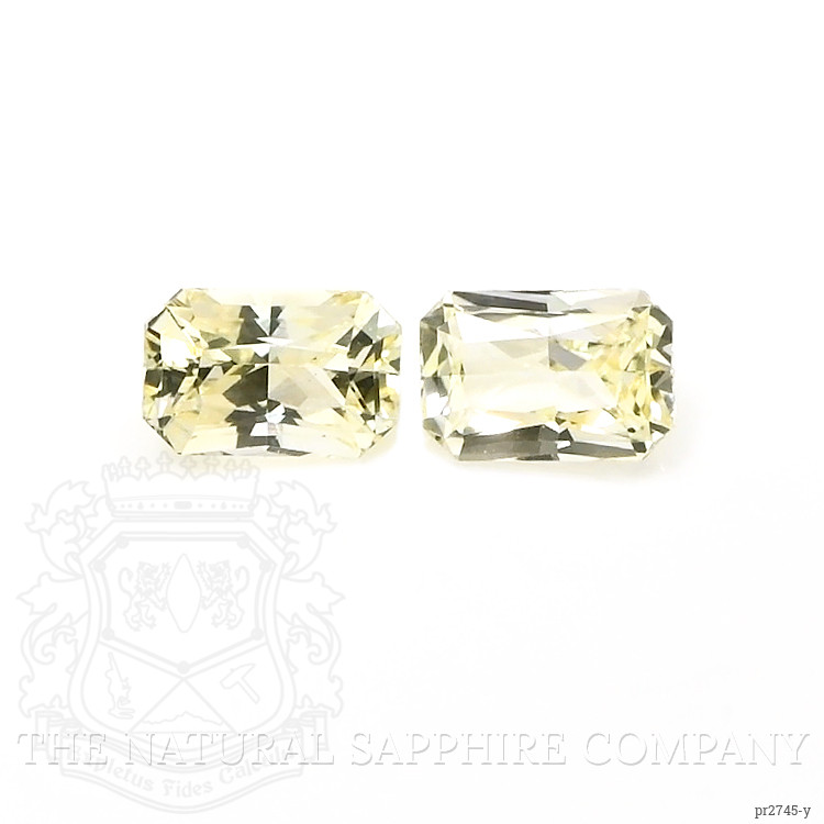 1.45 Ct.Tw. Yellow Sapphire Pair from Ceylon (Sri Lanka)