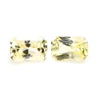 1.49 Ct.Tw.Total Carat Weight Yellow Sapphire Pair from Ceylon (Sri Lanka) Video