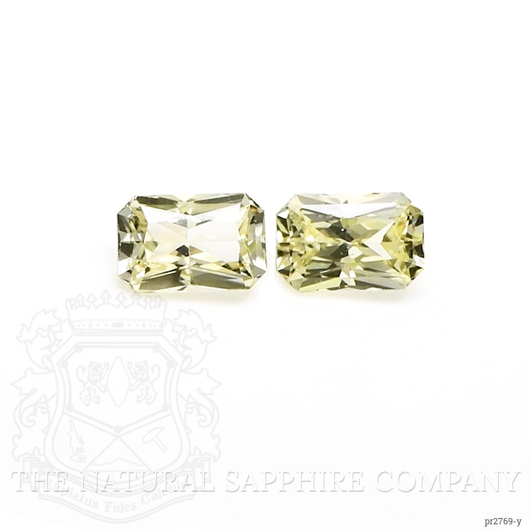 1.40 Ct.Tw. Yellow Sapphire Pair from Ceylon (Sri Lanka)
