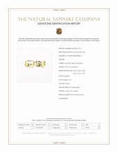 1.33 Ct.Tw.Total Carat Weight Yellow Sapphire Pair from Ceylon (Sri Lanka) Scan Report