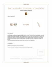 1.34&nbsp;Ct.Tw.Total Carat Weight Peach Sapphire Pair from Ceylon (Sri Lanka) Appraisal