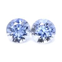 0.64 Ct.Tw.Total Carat Weight Blue Sapphire Pair from Ceylon (Sri Lanka) Video