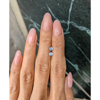 0.66&nbsp;Ct.Tw.Total Carat Weight Blue Sapphire Pair from Ceylon (Sri Lanka) Life Style