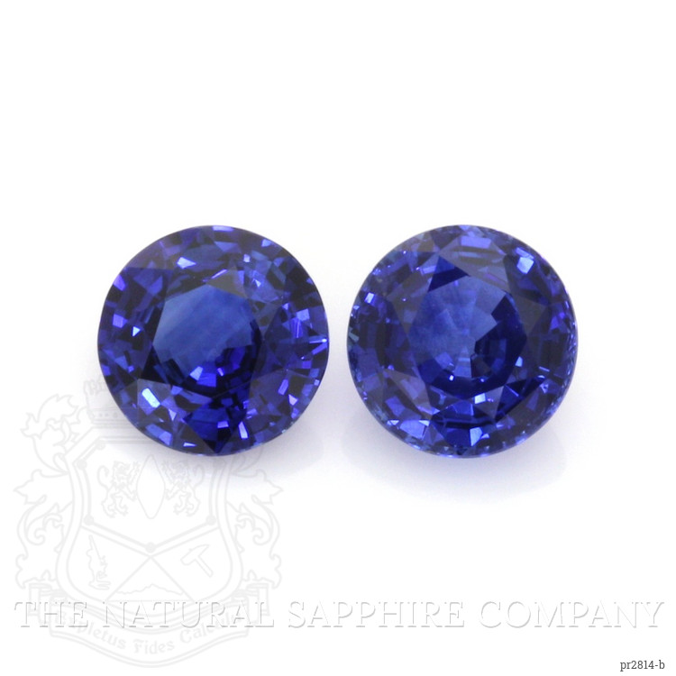 3.33 Ct.Tw. Blue Sapphire Pair from Ceylon (Sri Lanka)