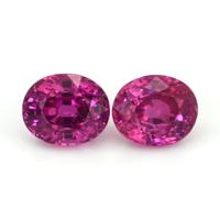 4.44&nbsp;Ct.Tw.Total Carat Weight Ruby Pair from Burma (Myanmar) Video